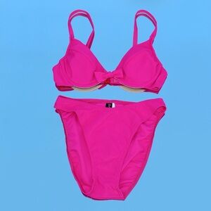 Vintage Frederick's of Hollywood hot Pink Bikini (deadstock)
